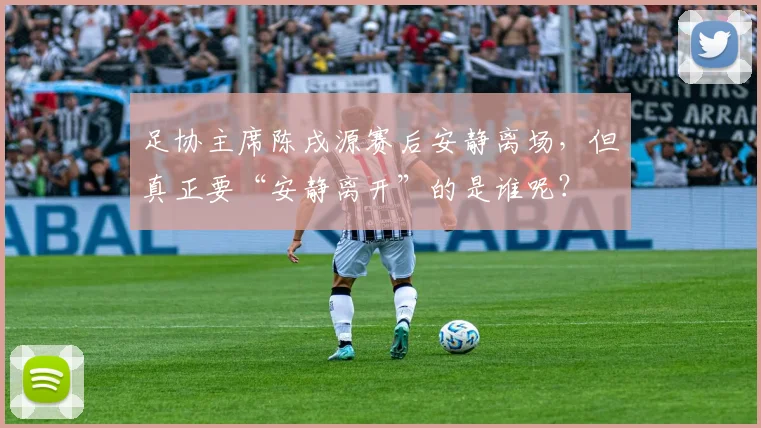 足协主席陈戌源赛后安静离场，但真正要“安静离开”的是谁呢？
